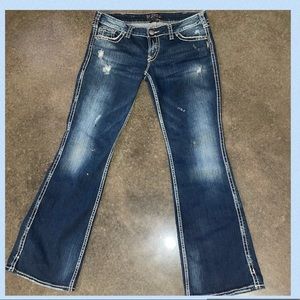 Silver Jeans Twisted Distressed Boot cut W33 L33